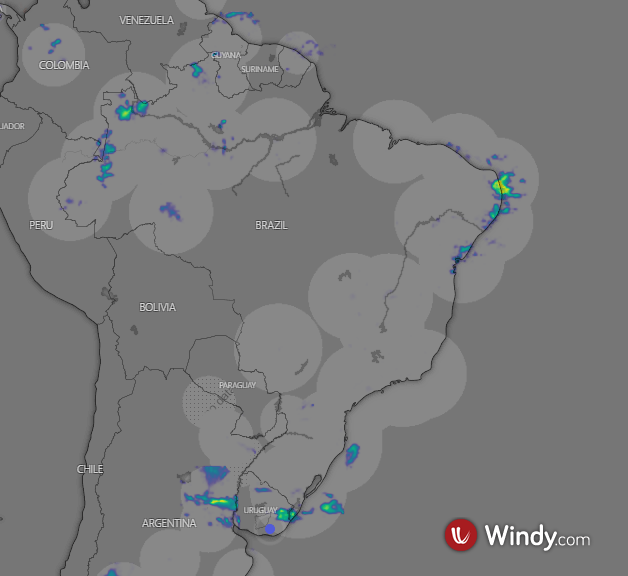 Forest-GIS » Windy passa a mostrar dados de radares meteorológicos