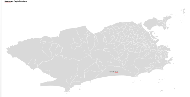 Mapa Da Regi O Metropolitana Do Rio De Janeiro E Bairros Da Capital Carioca