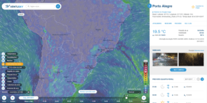 Zoom.Earth Windy Wind webmap radar ao vivo satélite imagens