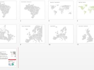 Pacote de mapas com Mapa Mundi, países da America do Sul, Europa, Ásia, Argentina, etc