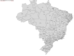 Mesorregiões Brasileiras - Objetos Editáveis em PowerPoint