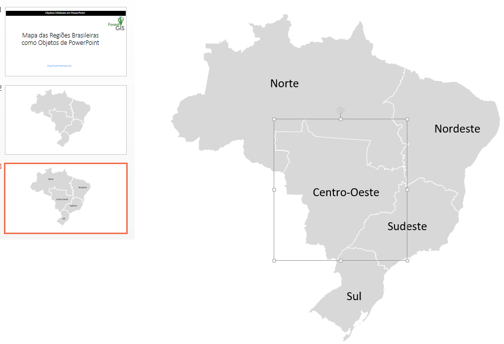 mapa do brasil por regiao