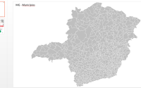 Municípios de Minas Gerais como objetos editáveis