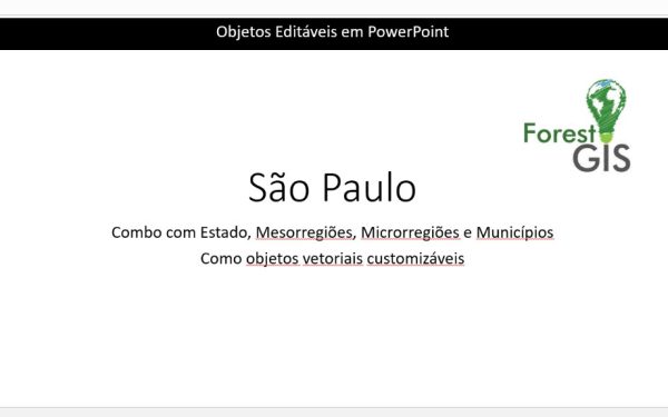 Combo São Paulo: Municípios, Mesorregiões e Microrregiões – PowerPoint Editável (antigo)