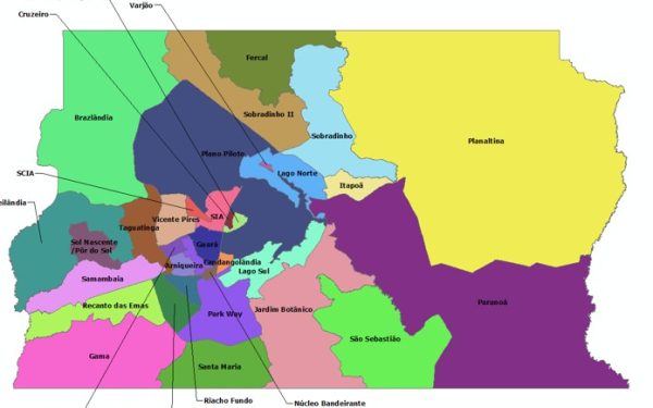 Regiões Administrativas do Distrito Federal (Brasília) – PowerPoint Editável