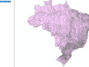 Shapefile - Dados espacializados de população por município (Censos)