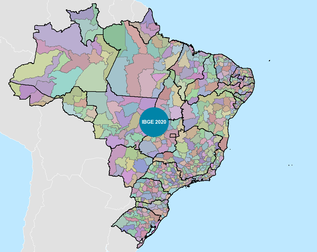 IBGE atualiza malha municipal e intermediária Brasileira Baixe agora