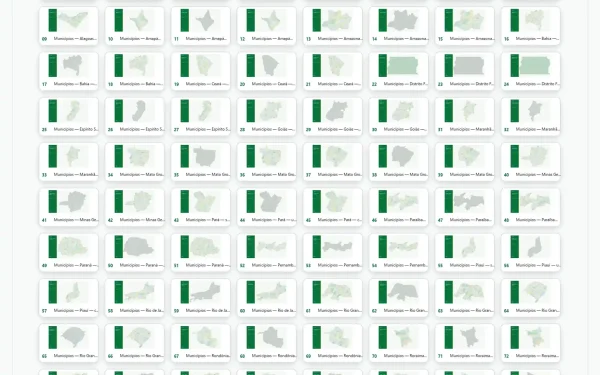 Mapa dos Municípios do Brasil 2025 em PowerPoint Editável