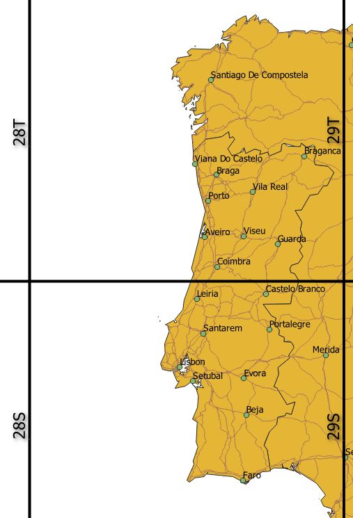 Mapa Do Vetor De Portugal Com Cidades E Os Rios Principais