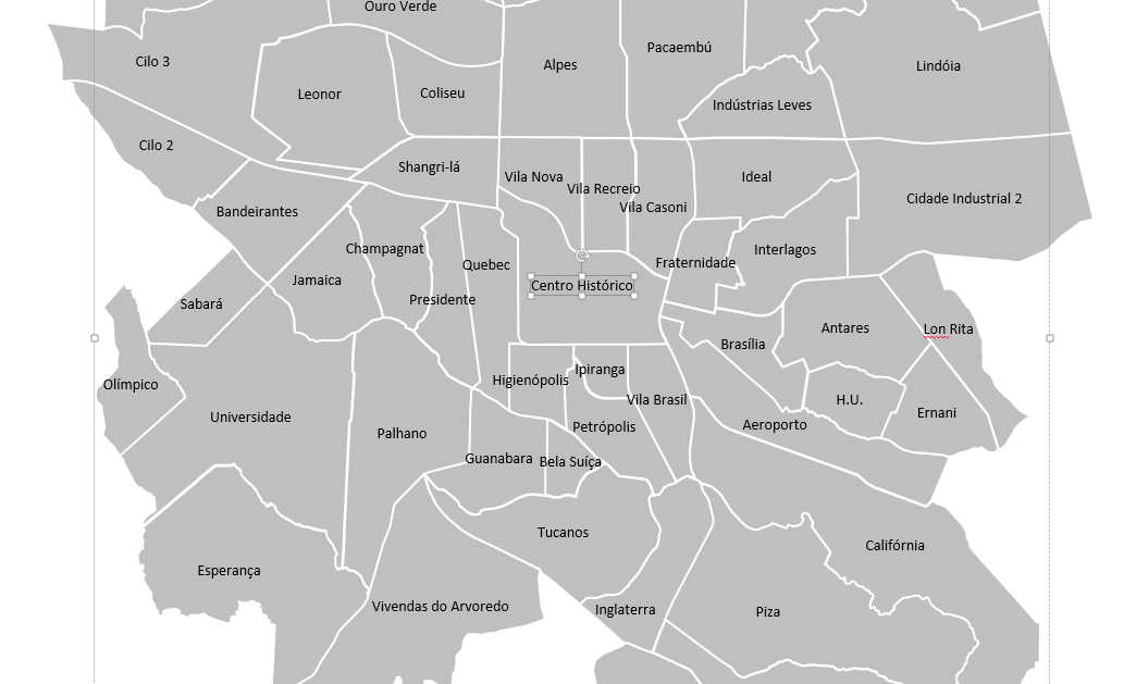 Forest Gis Mapa Com Os Bairros De Londrina Pr 0475