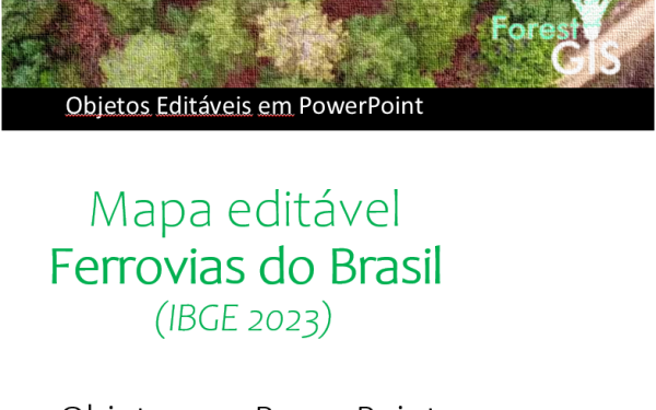 Mapa das Ferrovias Brasileiras – PowerPoint Editável