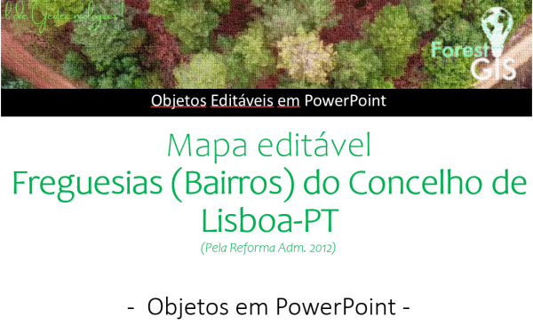Mapa das Freguesias de Lisboa – PowerPoint Editável