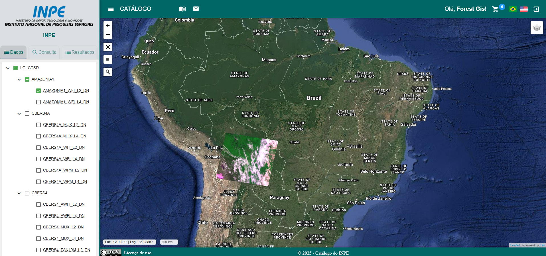 Como baixar dados dos satélites do INPE em 2025.
