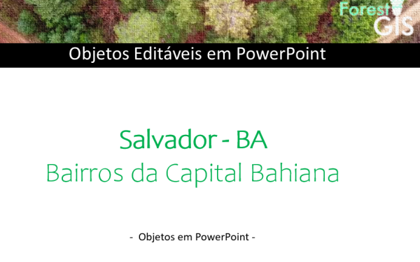 Mapa dos Bairros de Salvador (BA) – PowerPoint Editável