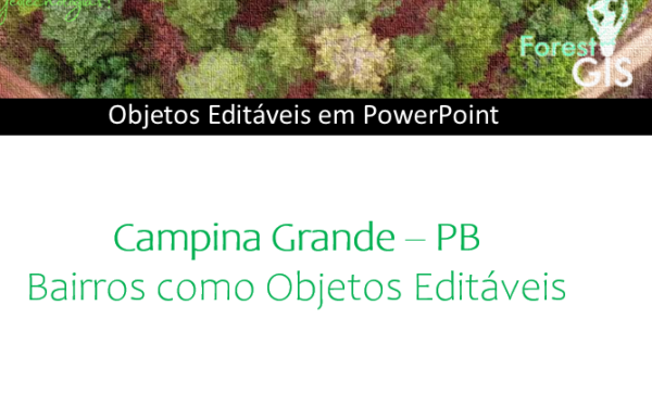 Mapa dos Bairros de Campina Grande (PB) – PowerPoint Editável
