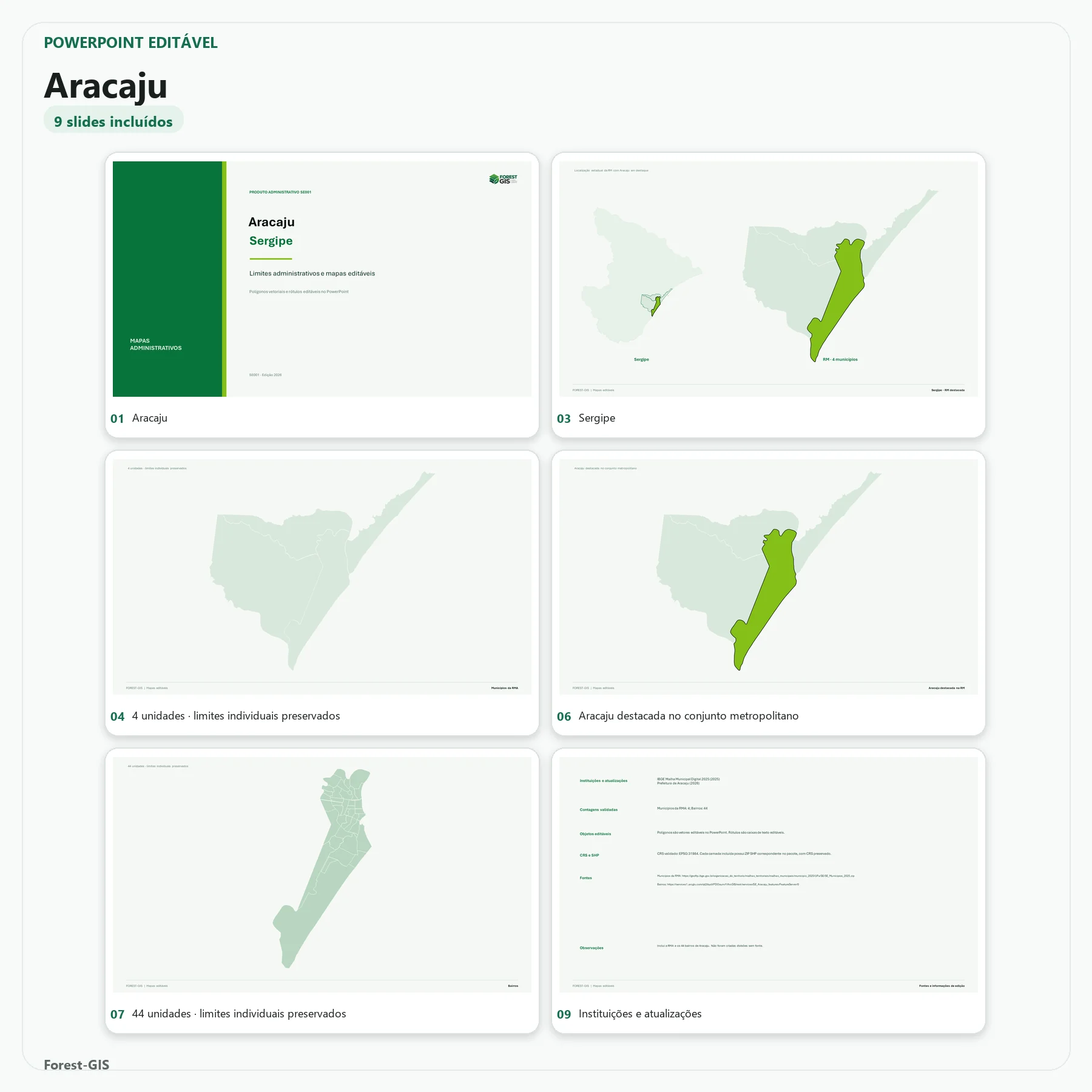 Mapa de Aracaju e Região Metropolitana – 44 Bairros | PowerPoint Editável 3 Mapa de Aracaju e Região Metropolitana – 44 Bairros | PowerPoint Editável - Imagem 3