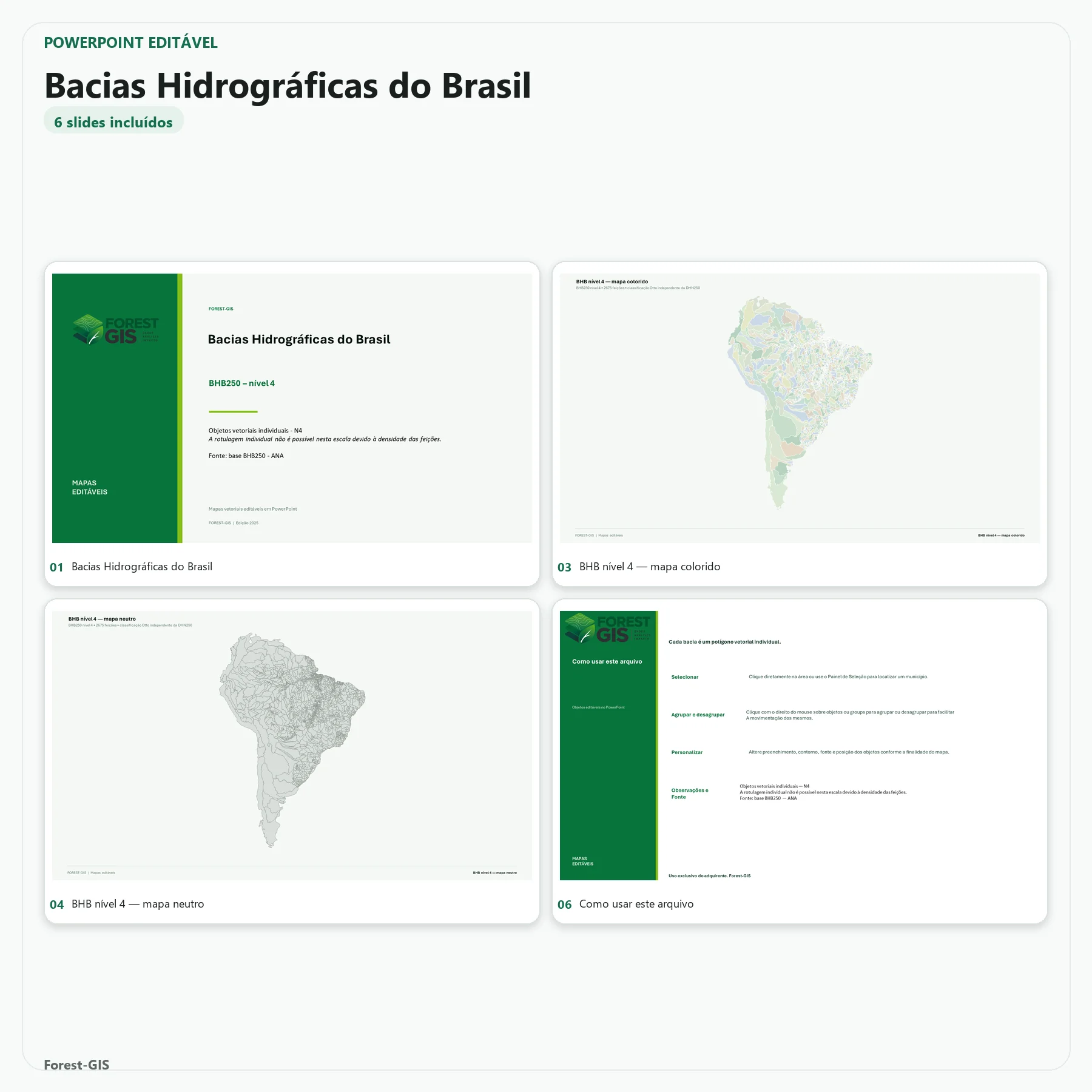 Mapa Hidrográfico do Brasil em PowerPoint Editável | DHN250 e BHB250 7 Mapa Hidrográfico do Brasil em PowerPoint Editável | DHN250 e BHB250 - Imagem 7