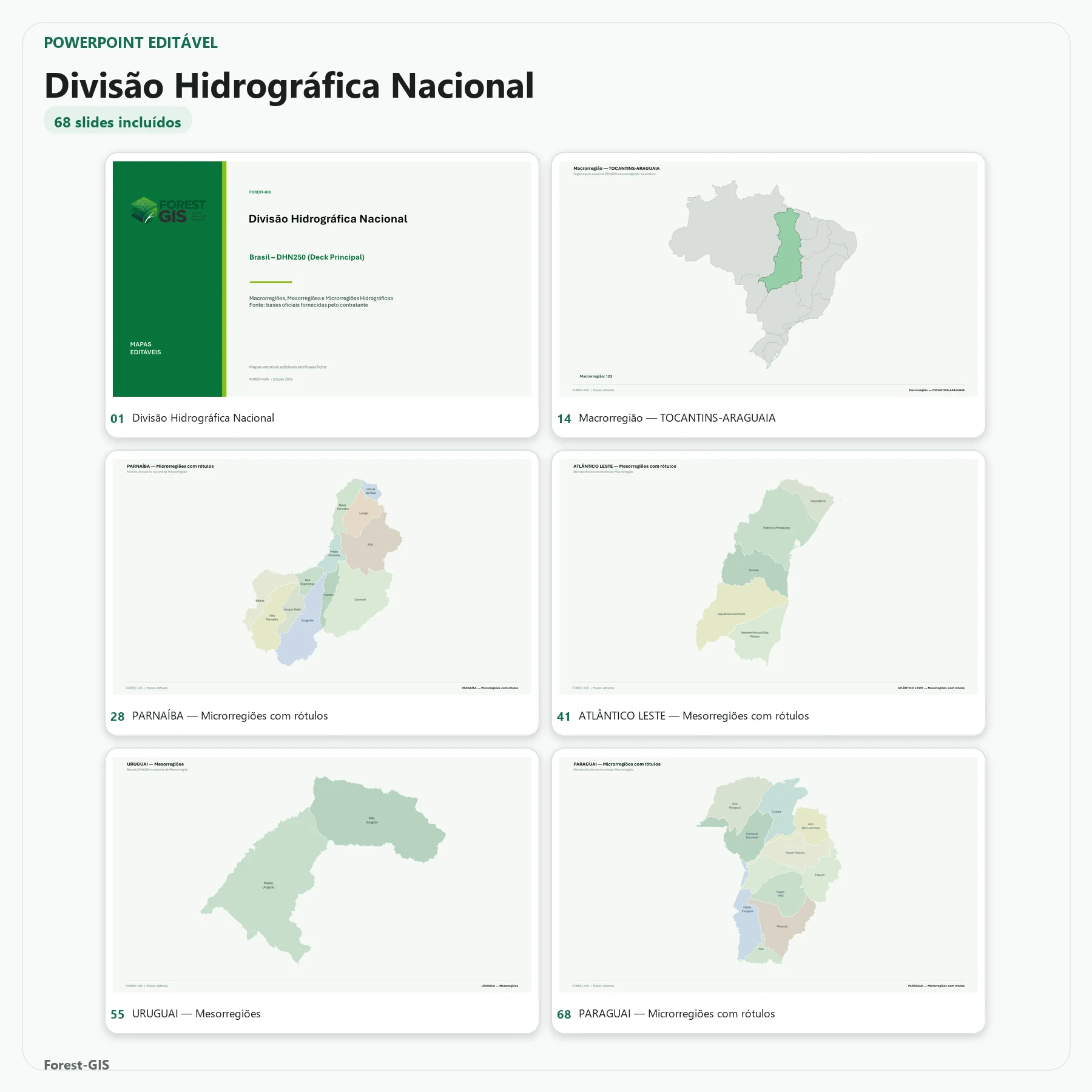 Mapa Hidrográfico do Brasil em PowerPoint Editável | DHN250 e BHB250 3 Mapa Hidrográfico do Brasil em PowerPoint Editável | DHN250 e BHB250 - Imagem 3