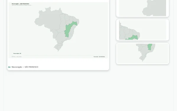 Mapa Hidrográfico do Brasil em PowerPoint Editável | DHN250 e BHB250