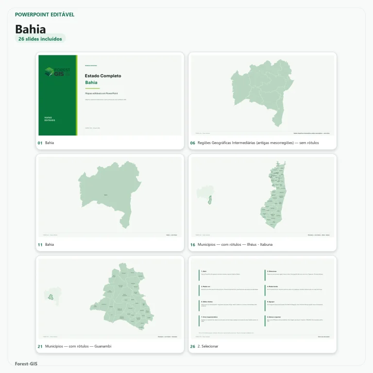 mapas bahia powerpoint editavel estado completo ibge 2025 01