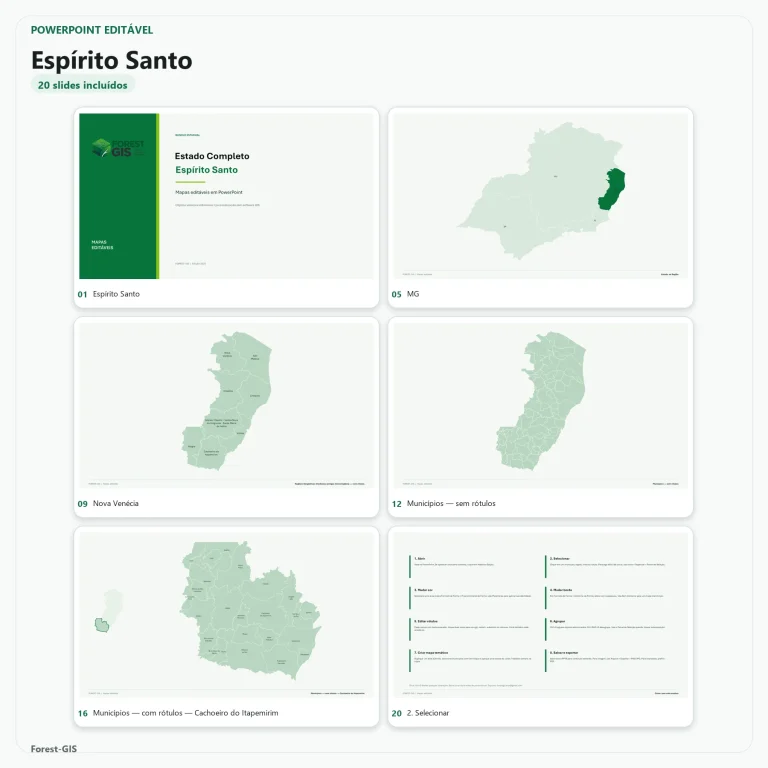 mapas espirito santo powerpoint editavel estado completo ibge 2025 01
