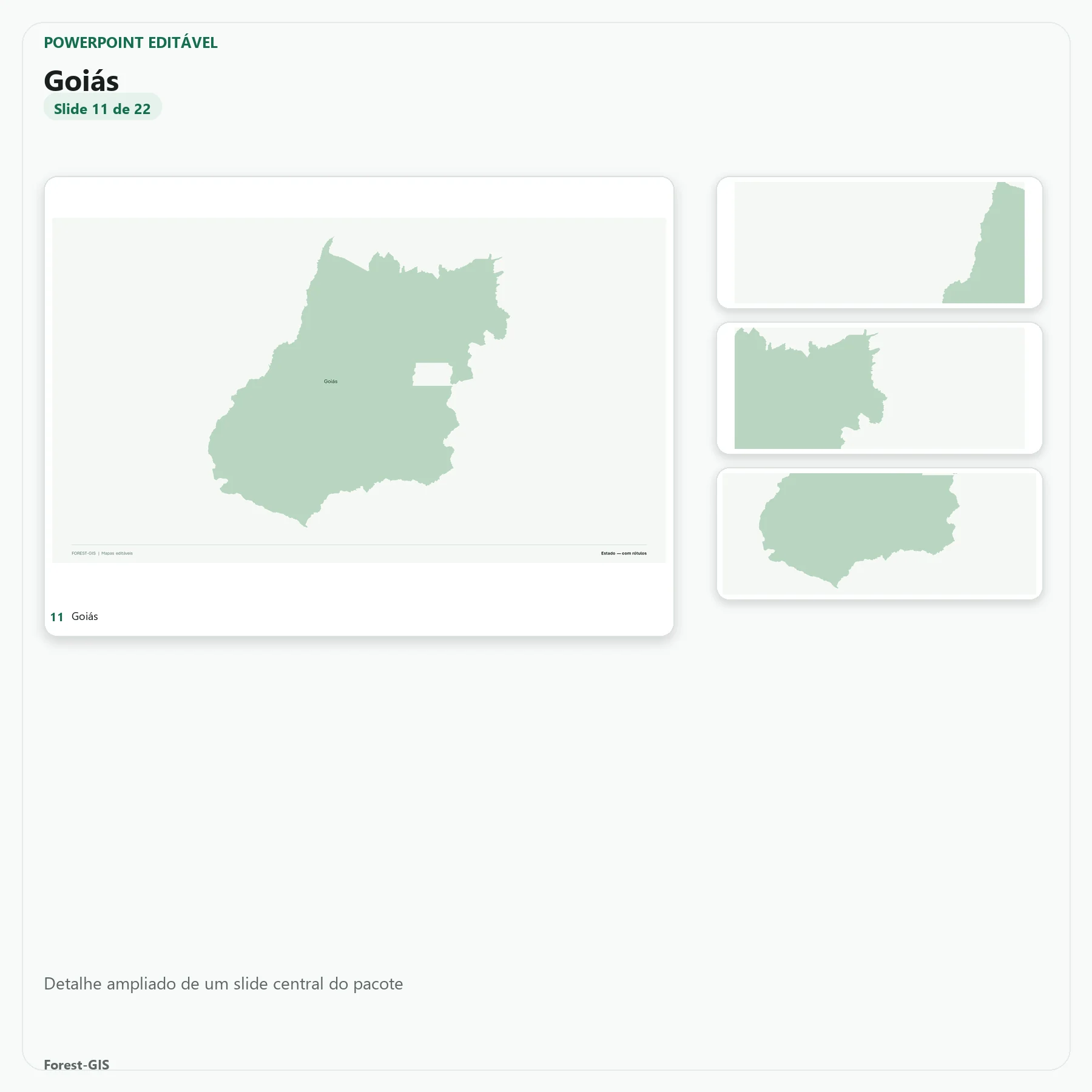Mapas de Goiás em PowerPoint Editável – Pacote Estadual Completo | IBGE 2025 3 Mapas de Goiás em PowerPoint Editável – Pacote Estadual Completo | IBGE 2025 - Imagem 3
