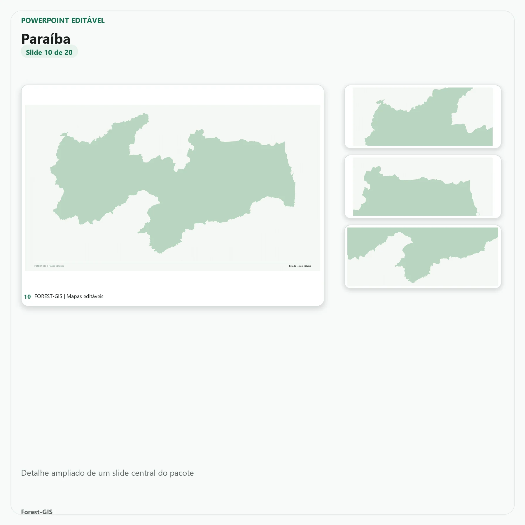 Mapas da Paraíba em PowerPoint Editável – Pacote Estadual Completo | IBGE 2025 3 Mapas da Paraíba em PowerPoint Editável – Pacote Estadual Completo | IBGE 2025 - Imagem 3