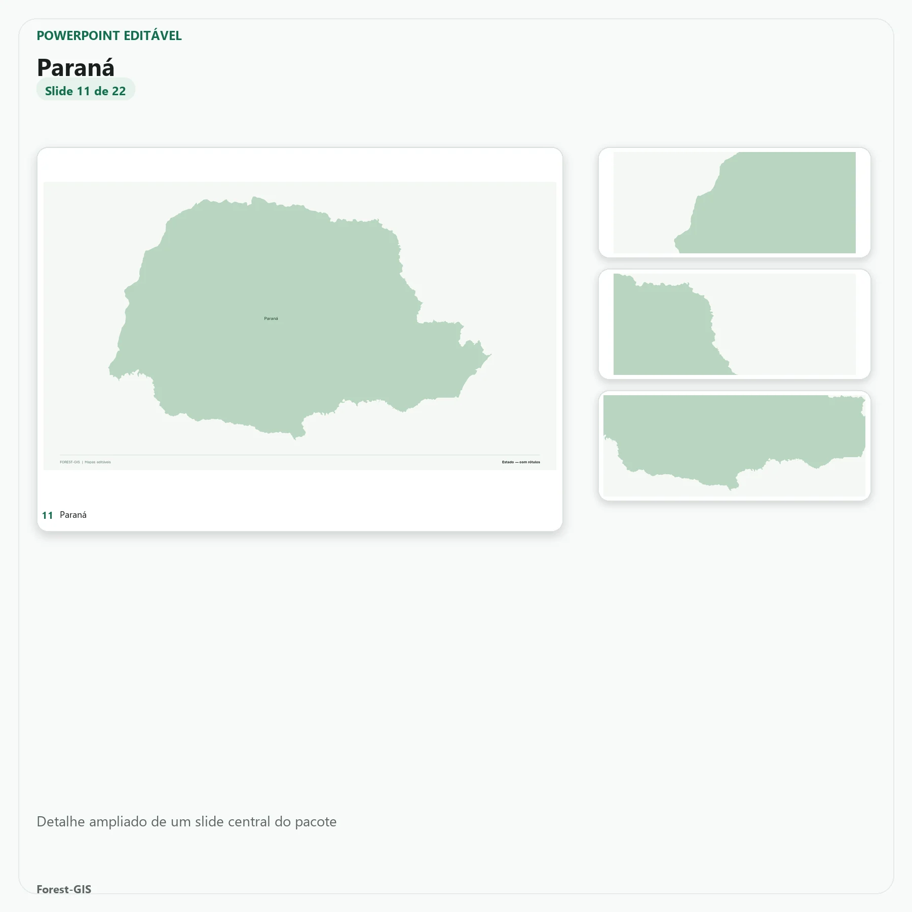 Mapas do Paraná em PowerPoint Editável – Pacote Estadual Completo | IBGE 2025 3 Mapas do Paraná em PowerPoint Editável – Pacote Estadual Completo | IBGE 2025 - Imagem 3