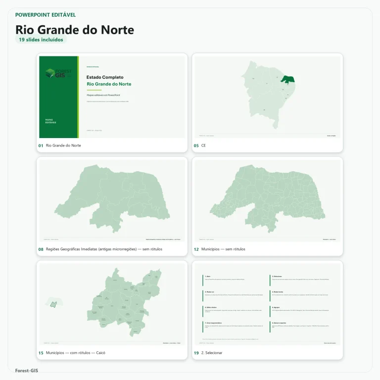 mapas rio grande do norte powerpoint editavel estado completo ibge 2025 01