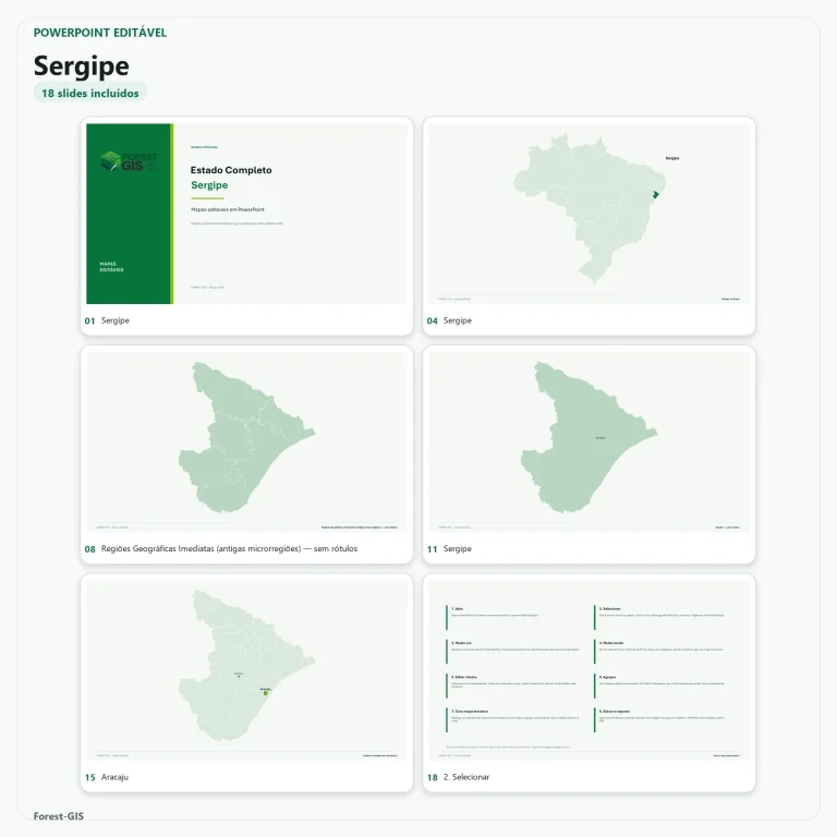 mapas sergipe powerpoint editavel estado completo ibge 2025 01
